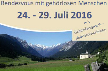 Gehörlosen-Urlaubswoche in Trins